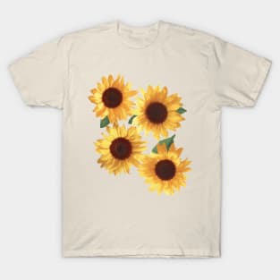 Happy Yellow Sunflowers T-Shirt